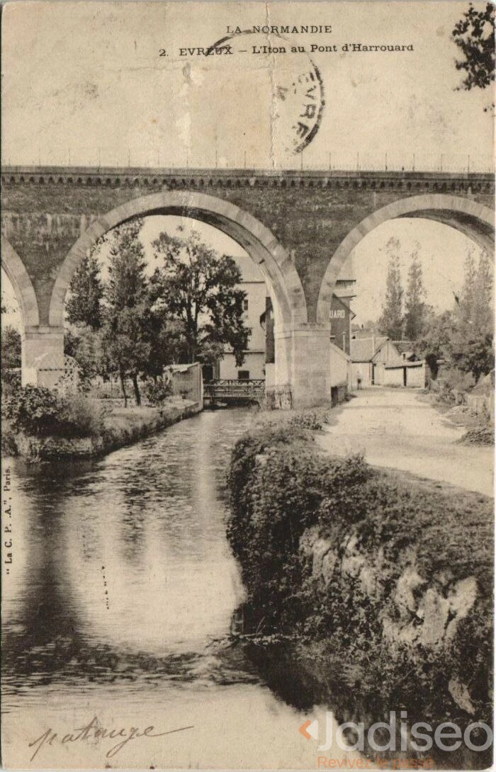 Photo ancienne à localiser : L’iton au Pont D’harrouard