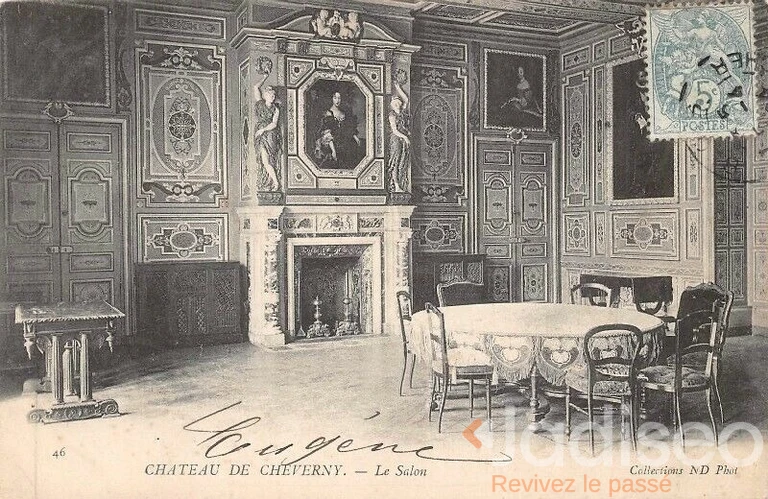 Photo ancienne à localiser : Chateau de – le Salon